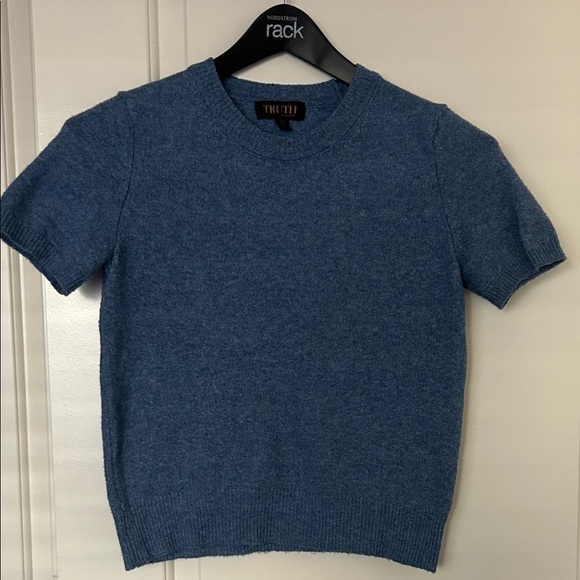 Truth Sweaters - Truth by Republic Sky Blue Knit Top